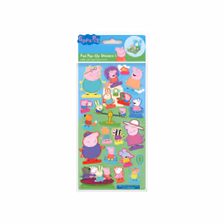 Peppa Pig - Feuille d´autocollants (Multicolore)