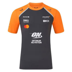 T-shirt officiel Homme Mc Laren Formule 1 Officiel Gris Phantom/Papaya