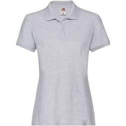 Fruit of the Loom - Polo PREMIUM - Femme (Gris chiné)