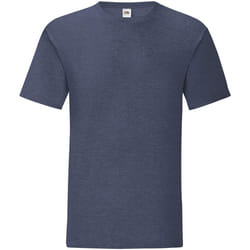 Fruit of the Loom - T-shirt ICONIC - Homme (Bleu marine chiné)