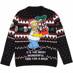The Simpsons - Pull - Homme (Noir)