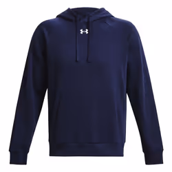 Under Armour - Sweat à capuche RIVAL - Adulte (Bleu nuit / Blanc)