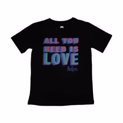 The Beatles - T-shirt ALL YOU NEED IS LOVE - Femme (Noir)