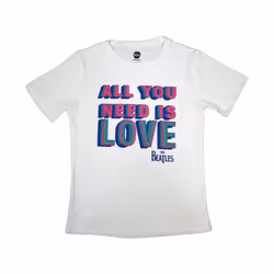 The Beatles - T-shirt ALL YOU NEED IS LOVE - Femme (Blanc)