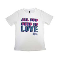 The Beatles - T-shirt ALL YOU NEED IS LOVE - Femme (Blanc)