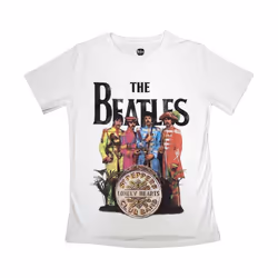 The Beatles - T-shirt SGT PEPPER - Femme (Blanc)