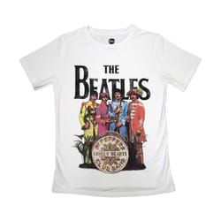 The Beatles - T-shirt SGT PEPPER - Femme (Blanc)