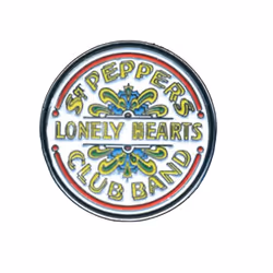 The Beatles - Badge SGT PEPPER (Blanc / Jaune / Rouge)