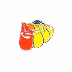 The Beatles - Badge RUBBER SOUL (Rouge / Jaune)