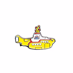 The Beatles - Badge YELLOW SUBMARINE (Jaune / Blanc / Rouge)
