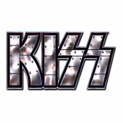 Kiss - Badge (Argenté / Noir)