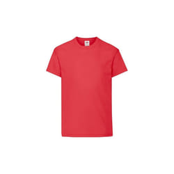 Fruit of the Loom - T-shirt ORIGINAL - Enfant (Rouge) - 5/6 ans