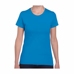 Gildan - T-shirt - Femme (Bleu saphir Chiné)