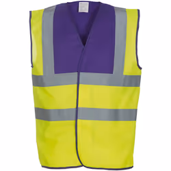 Yoko - Gilet - Adulte (Violet / Jaune)