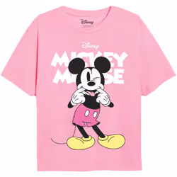 Disney - T-shirt - Fille (Rose clair)