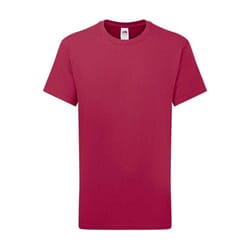 Fruit of the Loom - T-shirt ICONIC - Enfant (Canneberge)