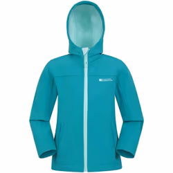 Mountain Warehouse - Veste softshell - Enfant (Bleu sarcelle)