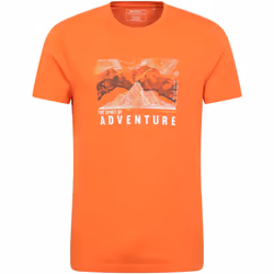 Mountain Warehouse - T-shirt ADVENTURE BEGINS - Homme (Orange)