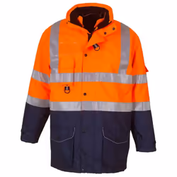 Yoko - Veste - Adulte (Orange / Bleu marine)