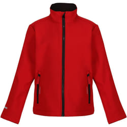 Regatta - Veste softshell ABLAZE - Enfant (Rouge classique / Noir)