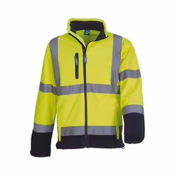 Yoko - Veste softshell - Adulte (Jaune / Bleu marine)