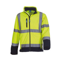 Yoko - Veste softshell - Adulte (Jaune / Bleu marine)