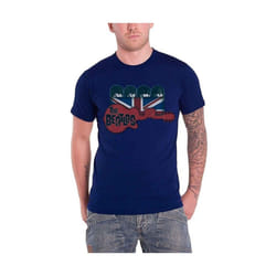 The Beatles - T-shirt - Adulte (Bleu marine)
