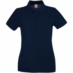 Fruit of the Loom - Polo PREMIUM - Femme (Bleu marine foncé)
