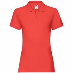 Fruit of the Loom - Polo PREMIUM - Femme (Rouge)