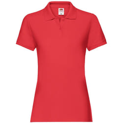 Fruit of the Loom - Polo PREMIUM - Femme (Rouge)
