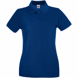 Fruit of the Loom - Polo PREMIUM - Femme (Bleu marine)