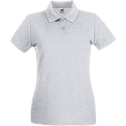 Fruit of the Loom - Polo PREMIUM - Femme (Gris chiné)