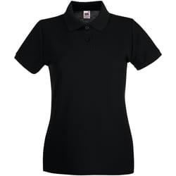 Fruit of the Loom - Polo PREMIUM - Femme (Noir)