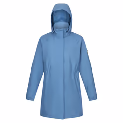 Regatta - Veste imperméable SAGANO - Femme (Bleu / Blanc)