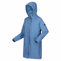 Regatta - Veste imperméable SAGANO - Femme (Bleu / Blanc)