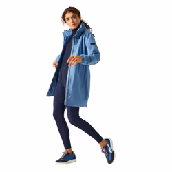 Regatta - Veste imperméable SAGANO - Femme (Bleu / Blanc)