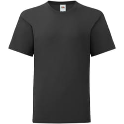 Fruit of the Loom - T-shirt ICONIC - Enfant (Noir)