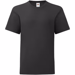 Fruit of the Loom - T-shirt ICONIC - Enfant (Noir)