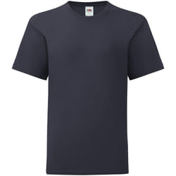 Fruit of the Loom - T-shirt ICONIC - Enfant (Bleu marine foncé)