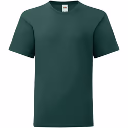 Fruit of the Loom - T-shirt ICONIC - Enfant (Vert forêt)