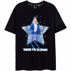 Barbie - T-shirt HERE TO SLEIGH - Homme (Noir)