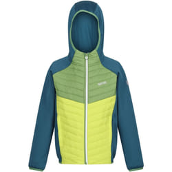 Regatta - Veste hybride KIELDER - Enfant (Bleu marocain / Vert piquant / Jaune verdâtre)