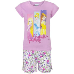 Disney Princess - Ensemble de pyjama court BELIEVE IN YOURSELF - Fille (Rose / Blanc)
