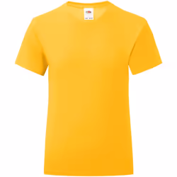 Fruit of the Loom - T-shirt ICONIC - Fille (Tournesol)