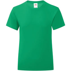 Fruit of the Loom - T-shirt ICONIC - Fille (Vert)