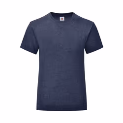 Fruit of the Loom - T-shirt ICONIC - Fille (Bleu marine Chiné)