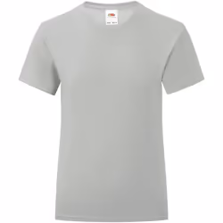 Fruit of the Loom - T-shirt ICONIC - Fille (Anthracite)