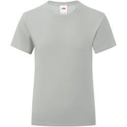Fruit of the Loom - T-shirt ICONIC - Fille (Anthracite)