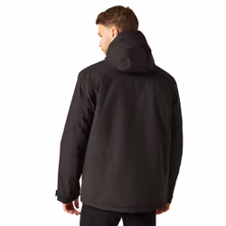 Regatta - Veste imperméable NAVIGATE - Homme (Noir / Orange vif)