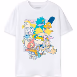 Nickelodeon - T-shirt CLASSIC 90´S - Homme (Blanc)